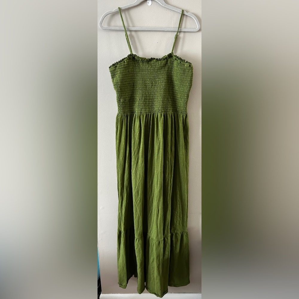 Forest green Anthropologie summer dress